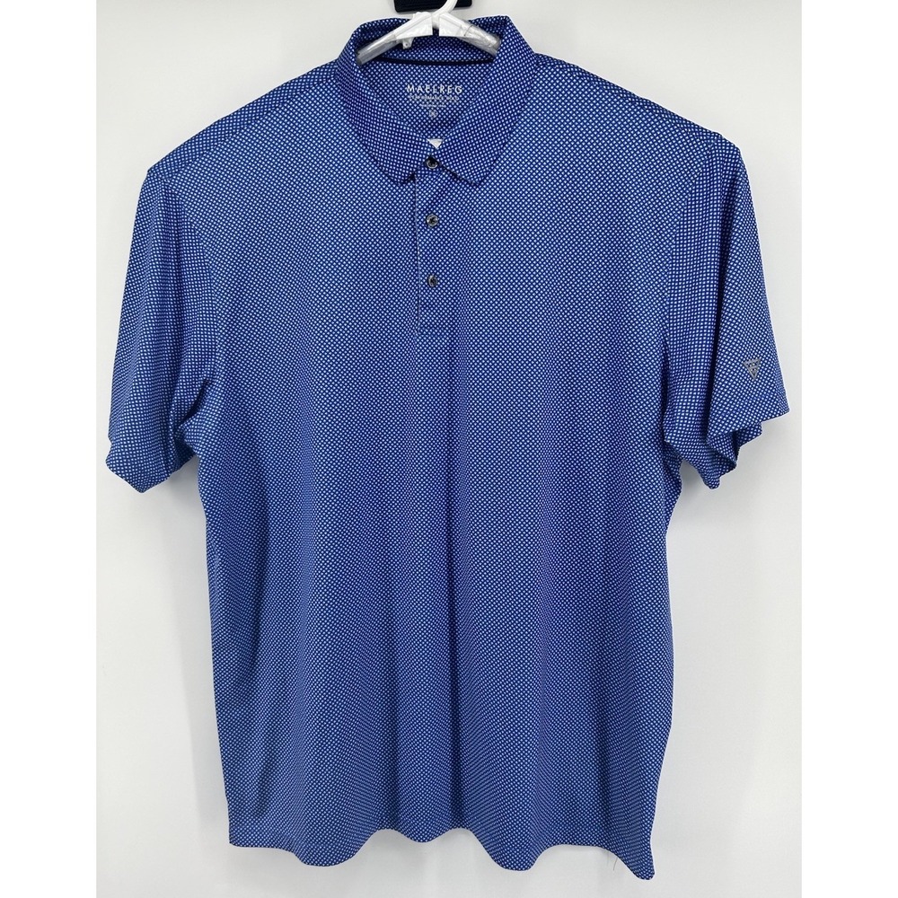 Maelreg Performance Polo Short Sleeve Blue Men's 2XL NEW